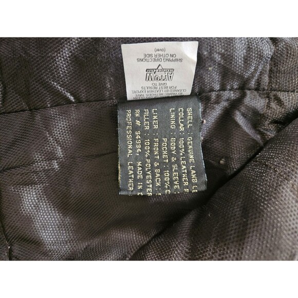 Vintage Genuine Leather Jacket Couture By J. Park Size Large, Classic Fit, Old! - Picture 13 of 14